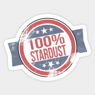 Vintage 100% Stardust Sticker